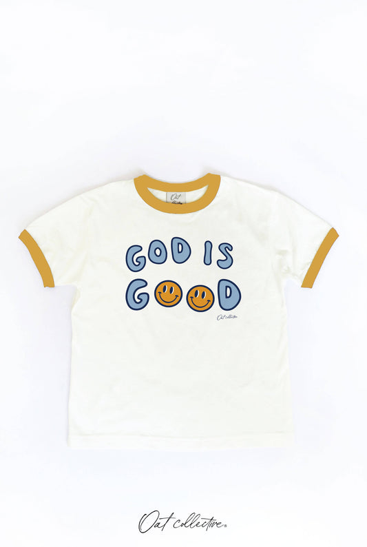 GOD IS GOOD Youth Ringer Tee