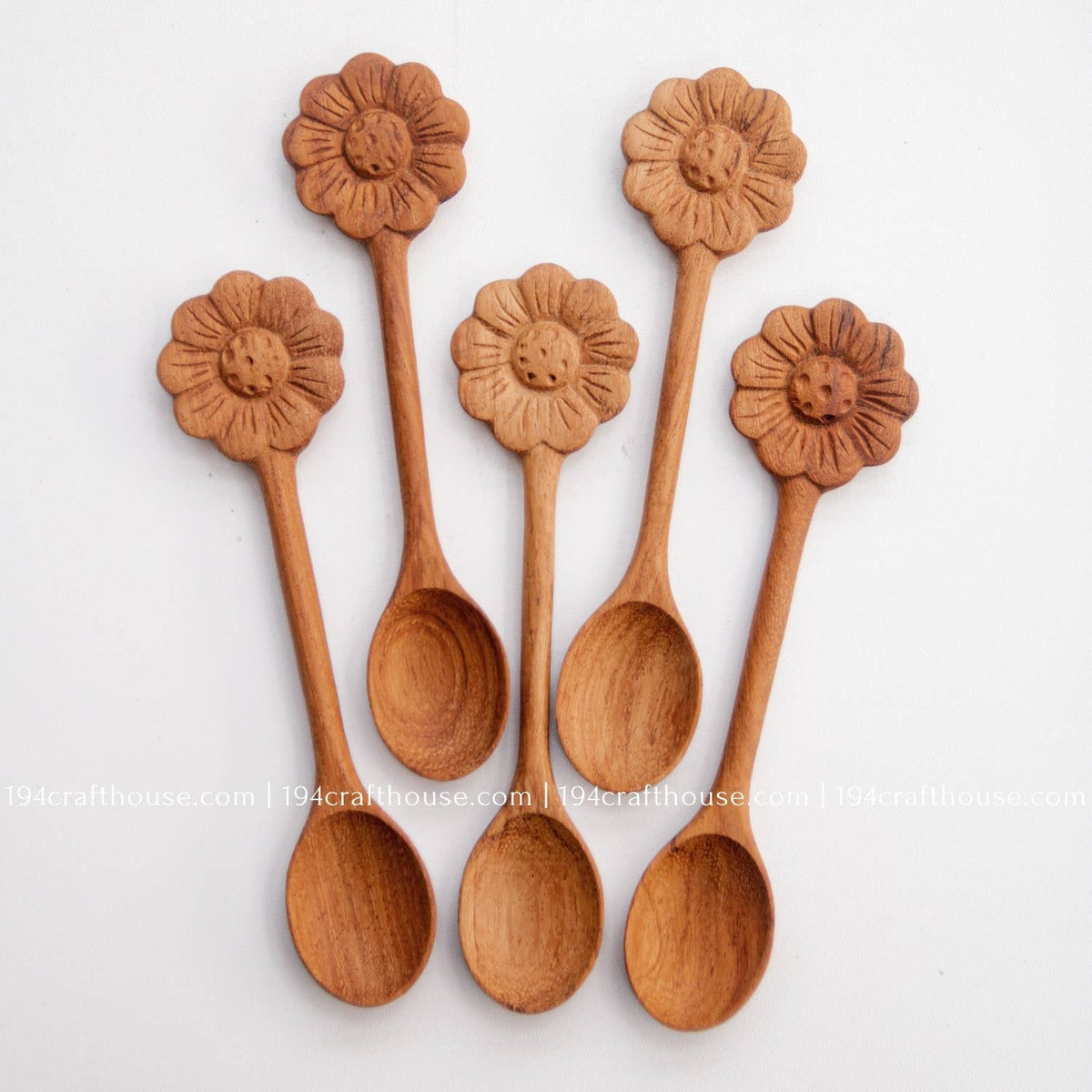 Wooden Spoon Flower Handle