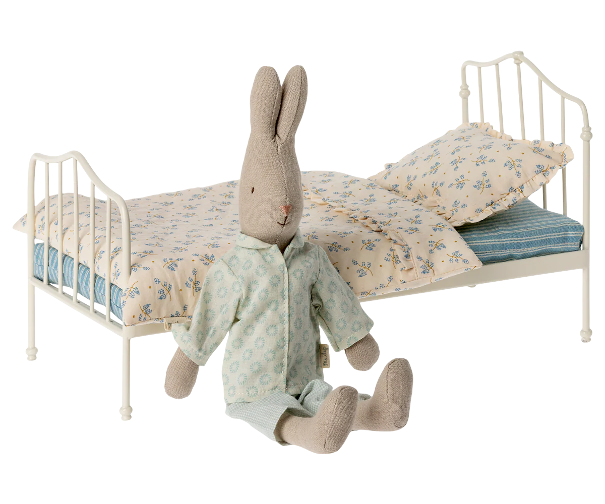 Vintage Bed (Miniature) - Blue