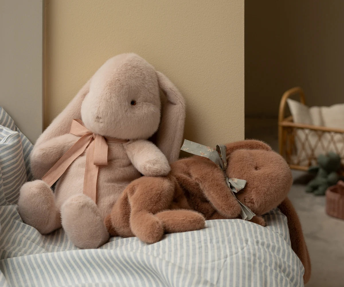Sleeping Bunny Plush (Small) - Soft Brown