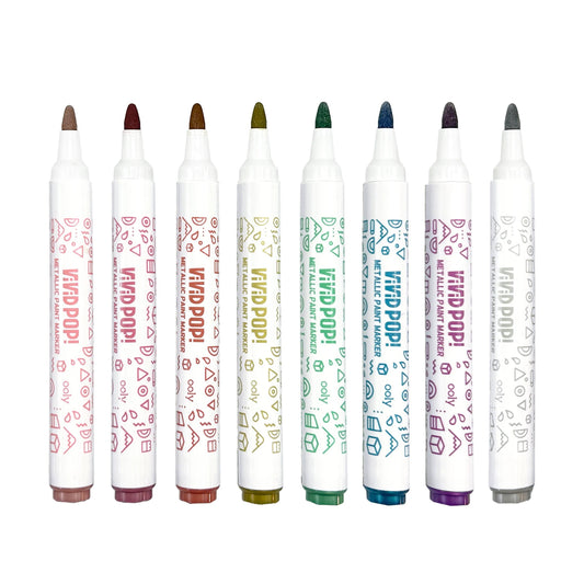 Vivid Pop!: Opaque Water-Based Paint Markers - Metallic