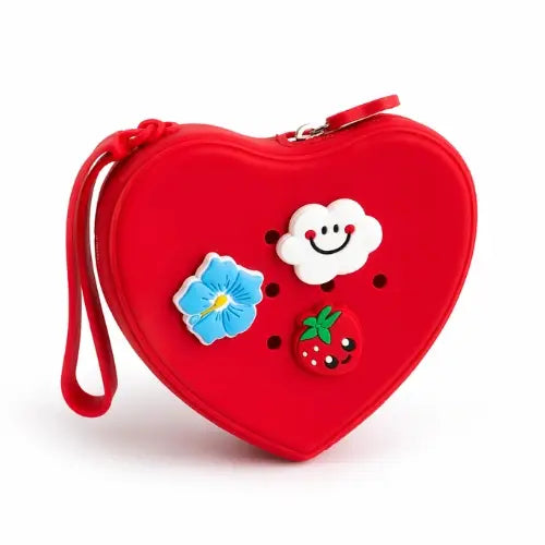 Silicon Heart Pouch