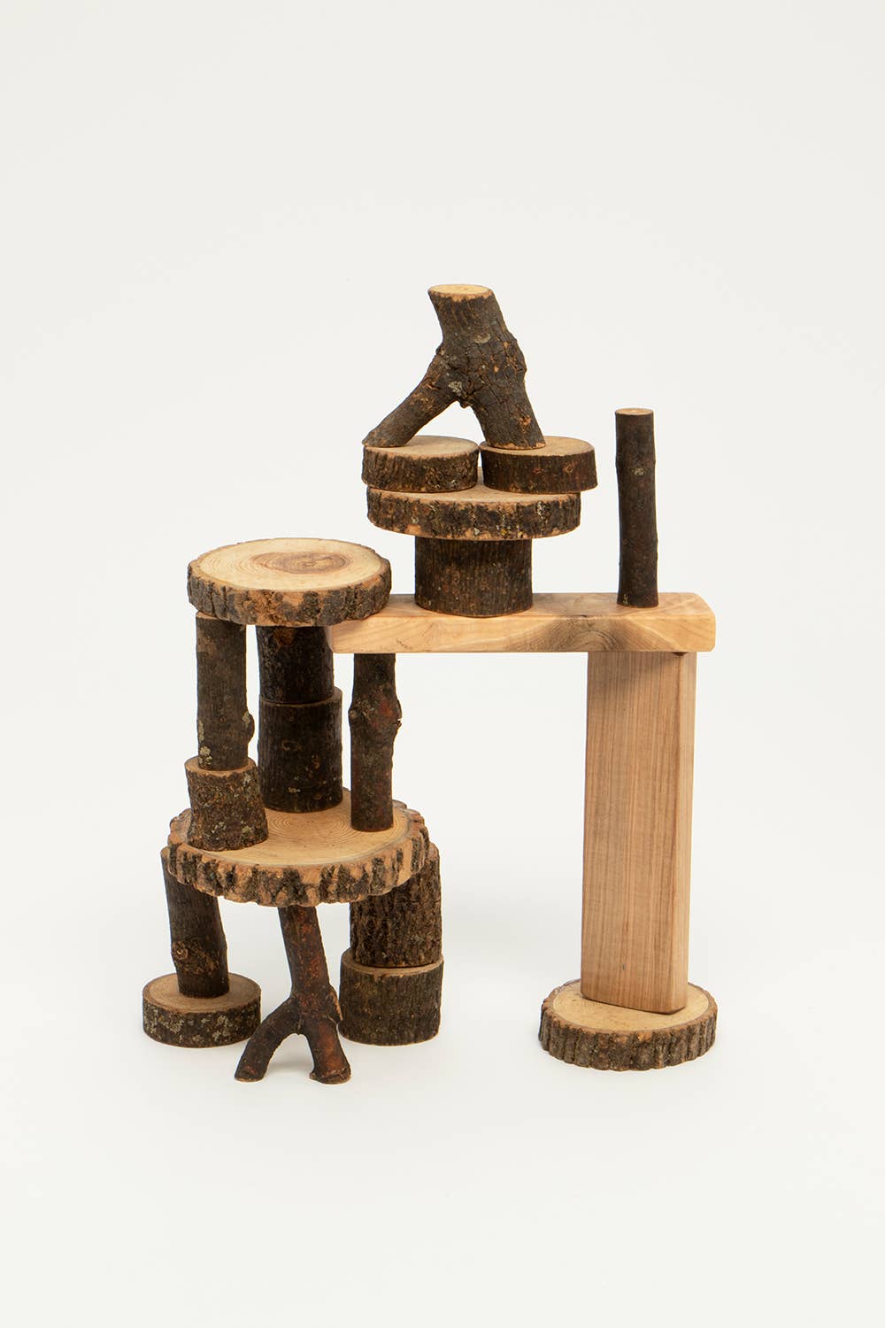 Classic Barked Tree Blocks - 21 pcs