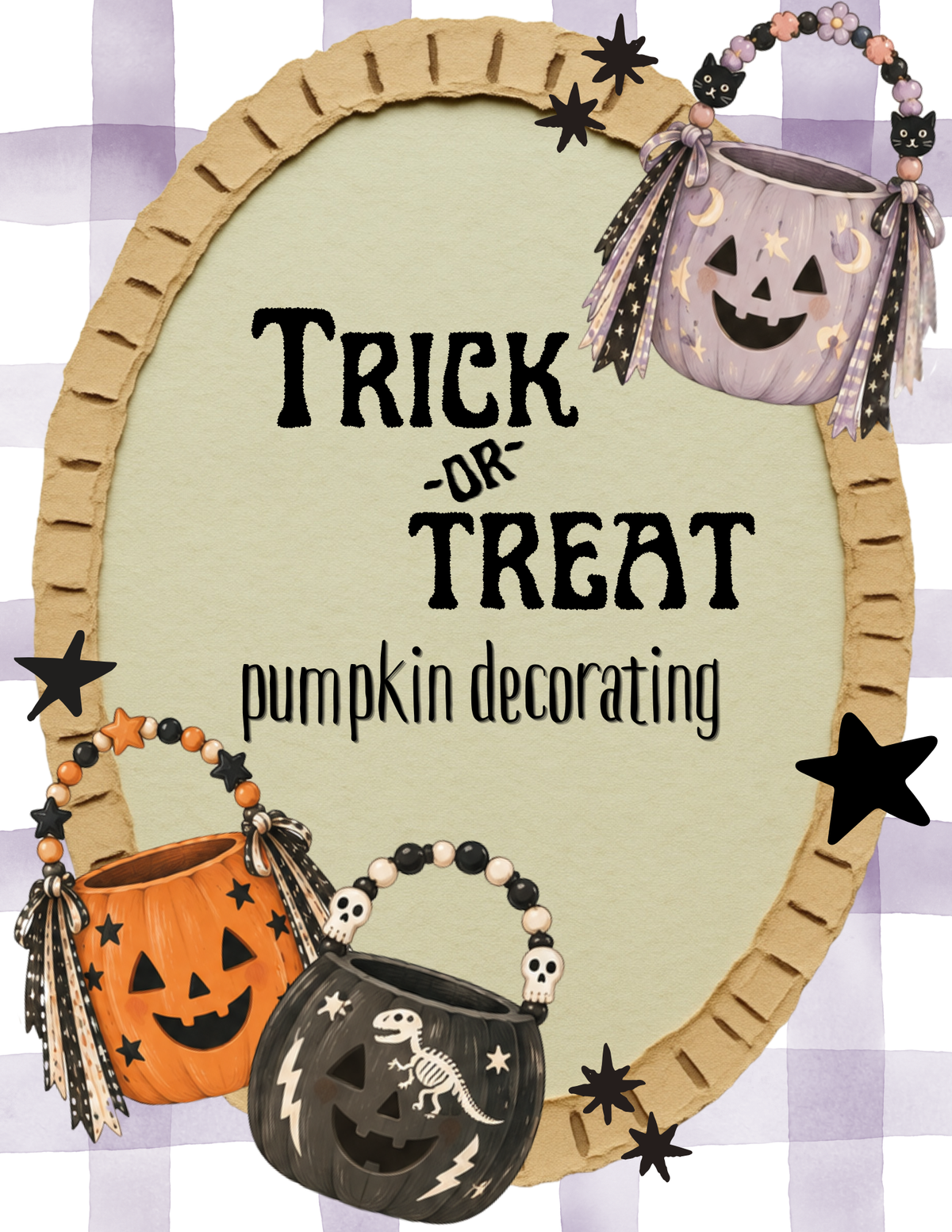 Trick-or-Treat Bucket Decorating