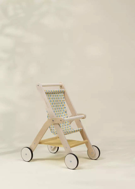 Wooden Dolls’ Stroller