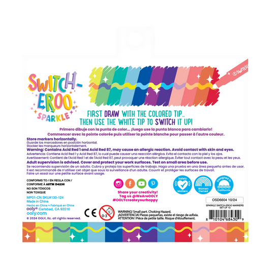 Switch-Eroo Color Changing Markers - Sparkle