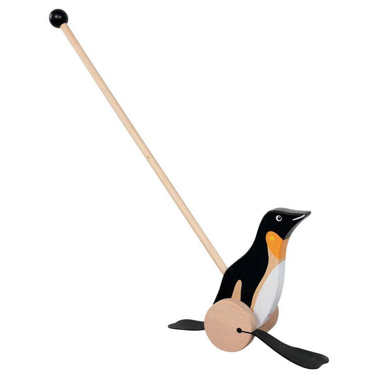 Penguin Wooden Push Toy