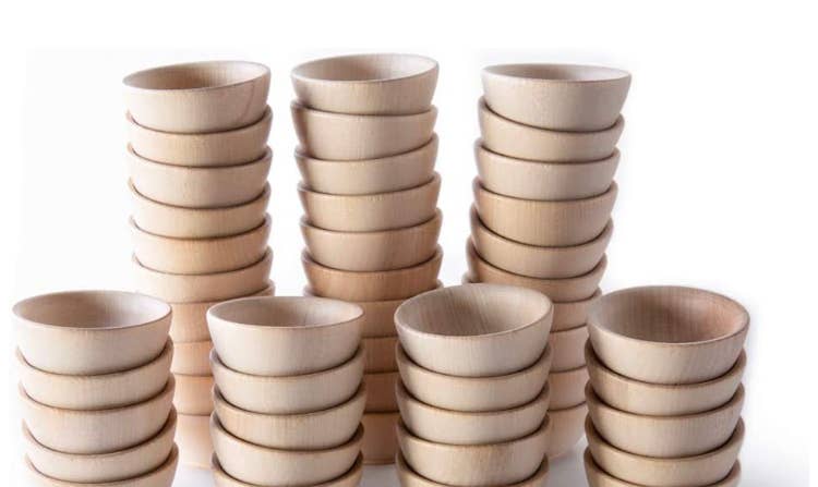 Miniature Wooden Bowls 2-1/2"