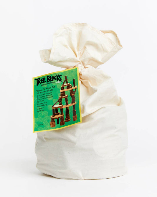 Classic Barked Tree Blocks - 21 pcs