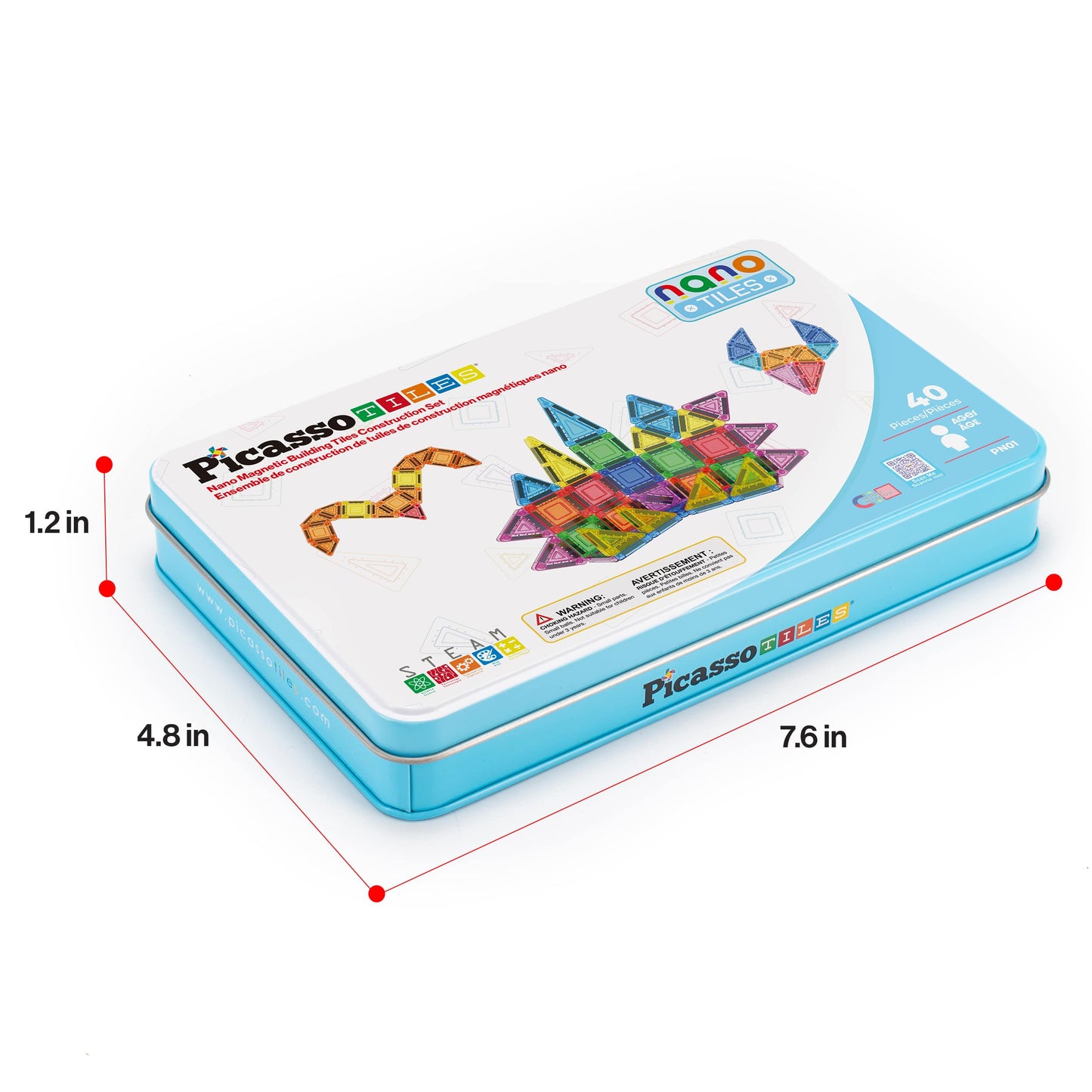 Nano Magnetic Building Tiles Construction Travel Set