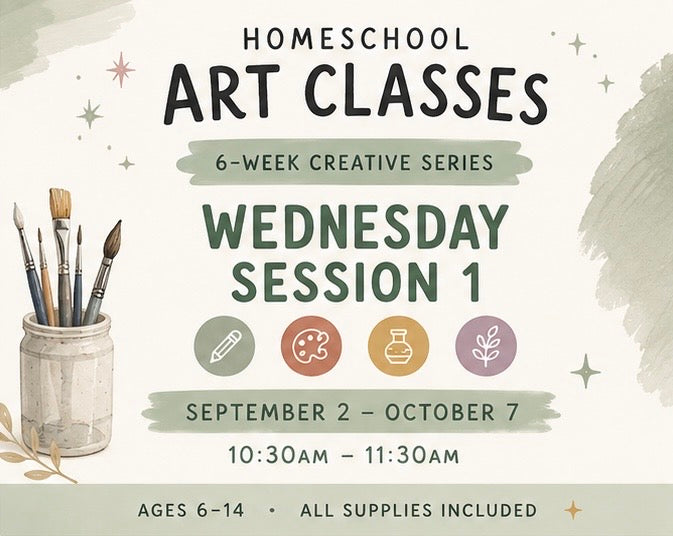 Homeschool Art Classes - Wednesdays (Session 1)