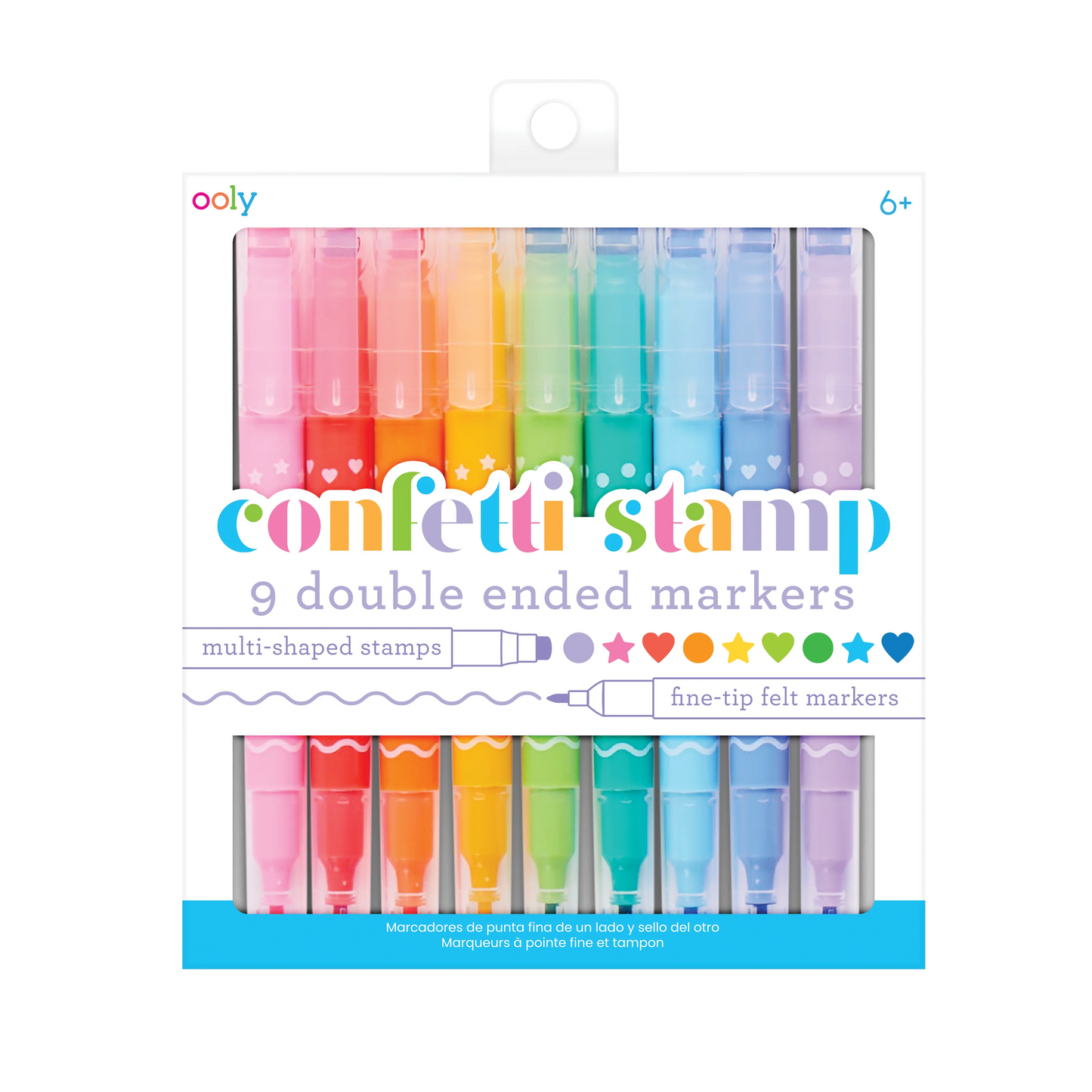 Confetti Stamp Double-Ended Markers