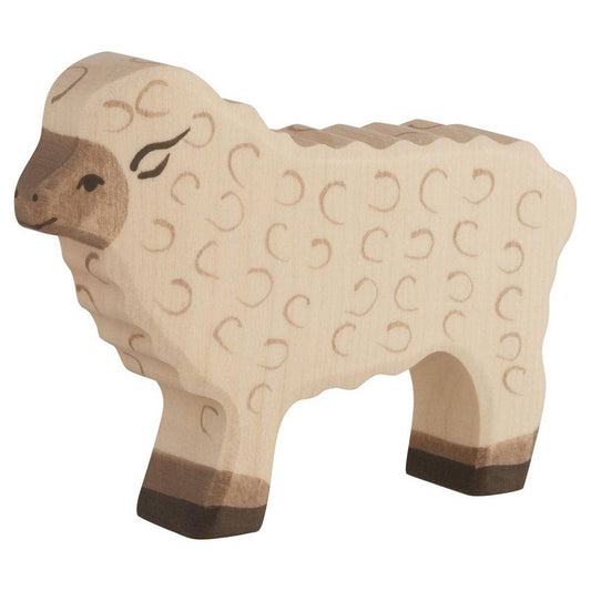 Sheep, standing, white