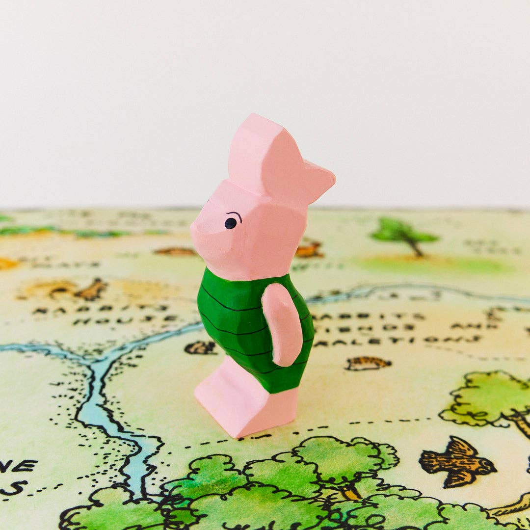 Piglet Woden Figure