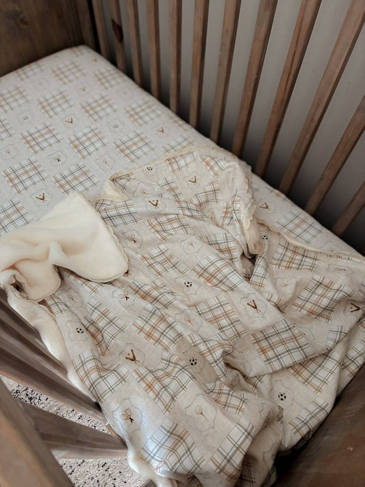 Old Sport Fur Lined Cot Blanket