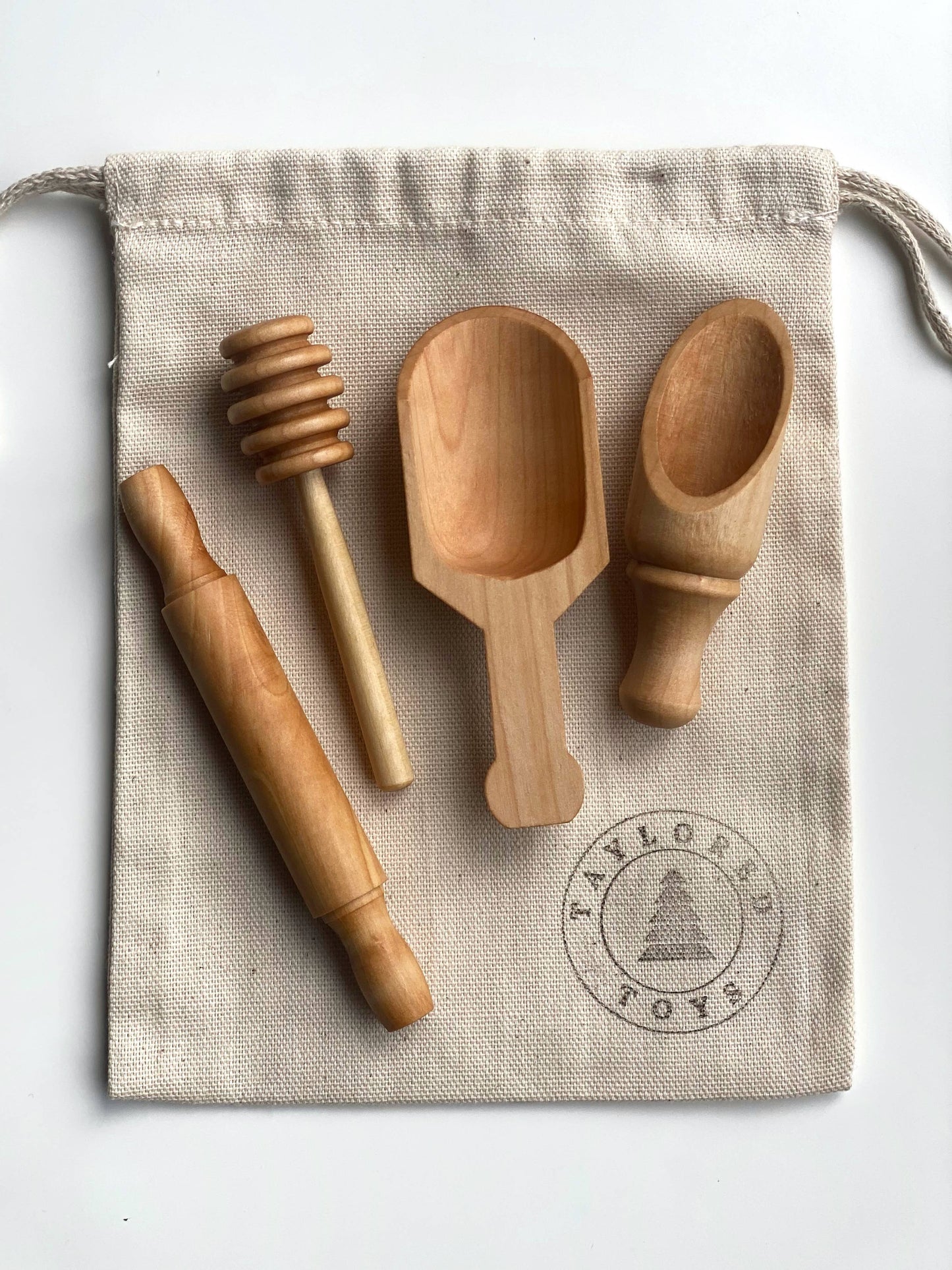 Montessori Wooden Sensory Bin Tool Kit - MINI