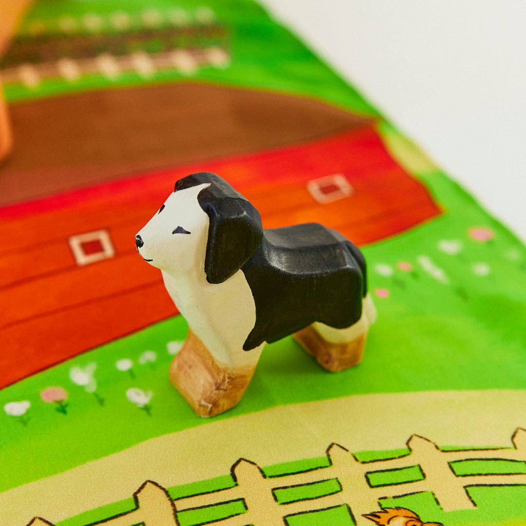 Wooden Painted Dog
