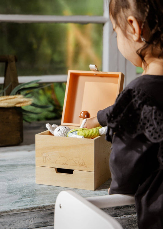 Wooden Musical Souvenir Box - Nature