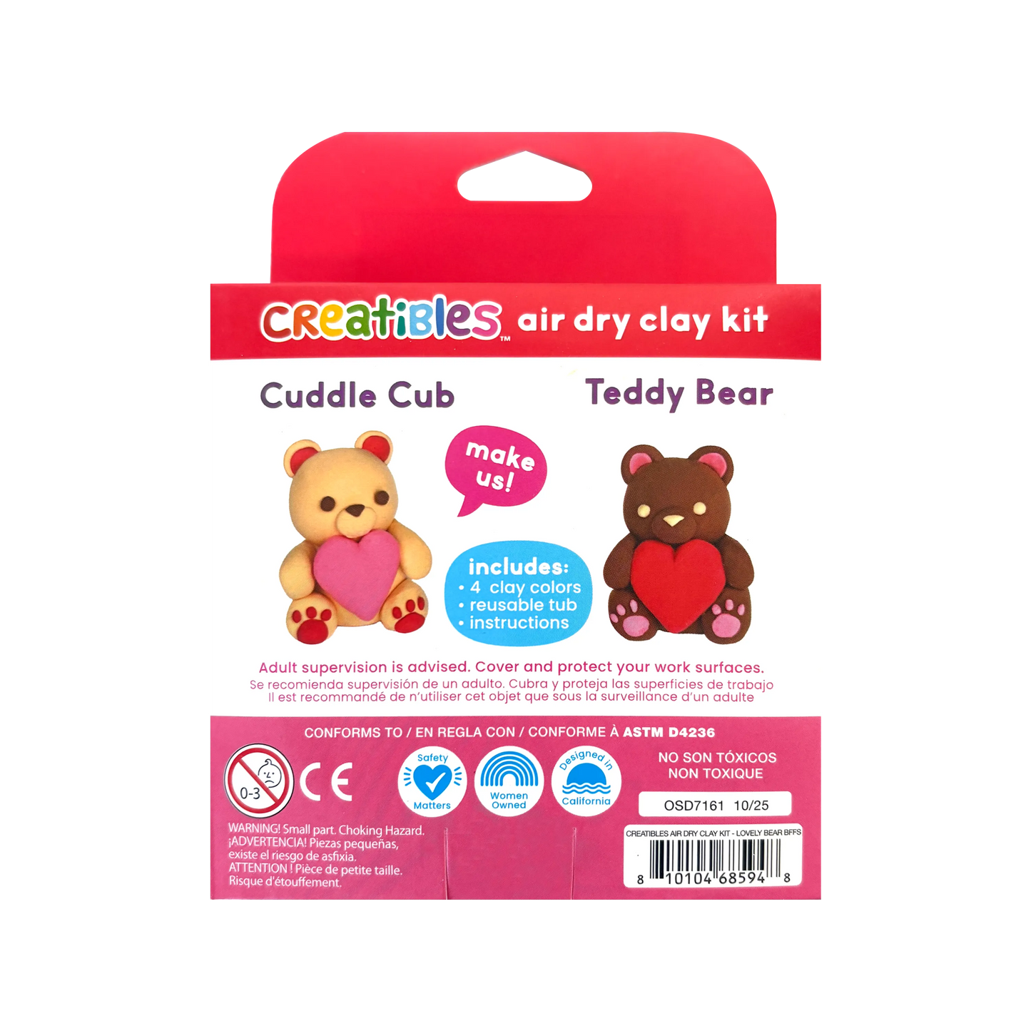 Creatibles: Air Dry Clay Kit - Lovely Bears