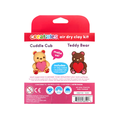 Creatibles: Air Dry Clay Kit - Lovely Bears