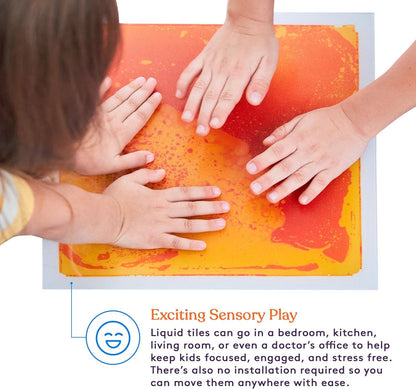 Square Floor Liquid Tiles for Kids