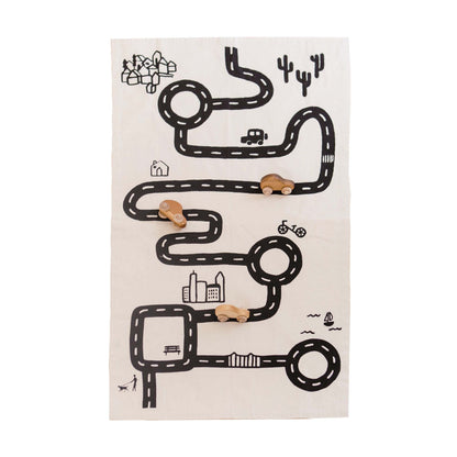 Canvas Floor Mat | Play Mat for Kids | Roll-Up Toy Mat