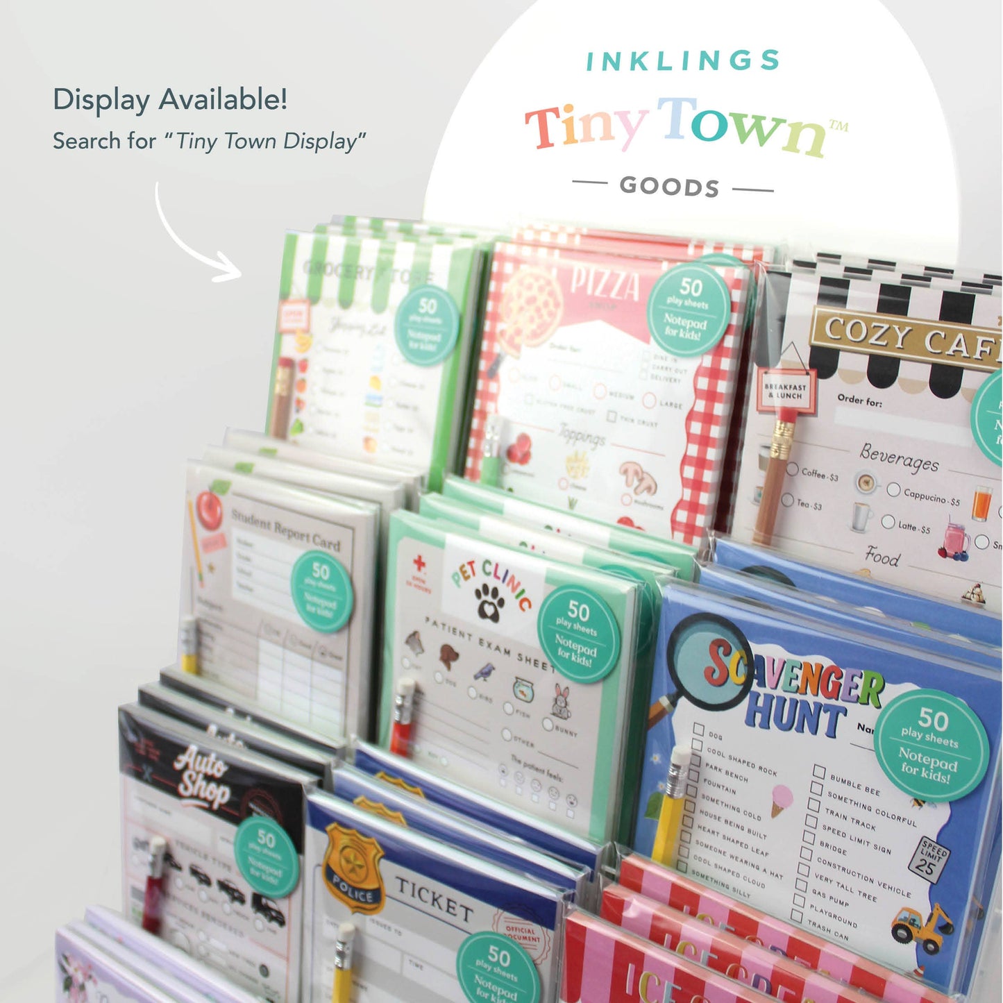 Pretend Play Notepad - Cozy Cafe