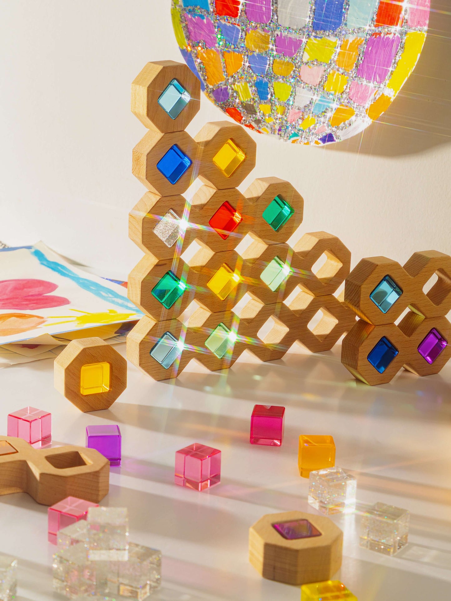 Cosmic Glitter Cubes
