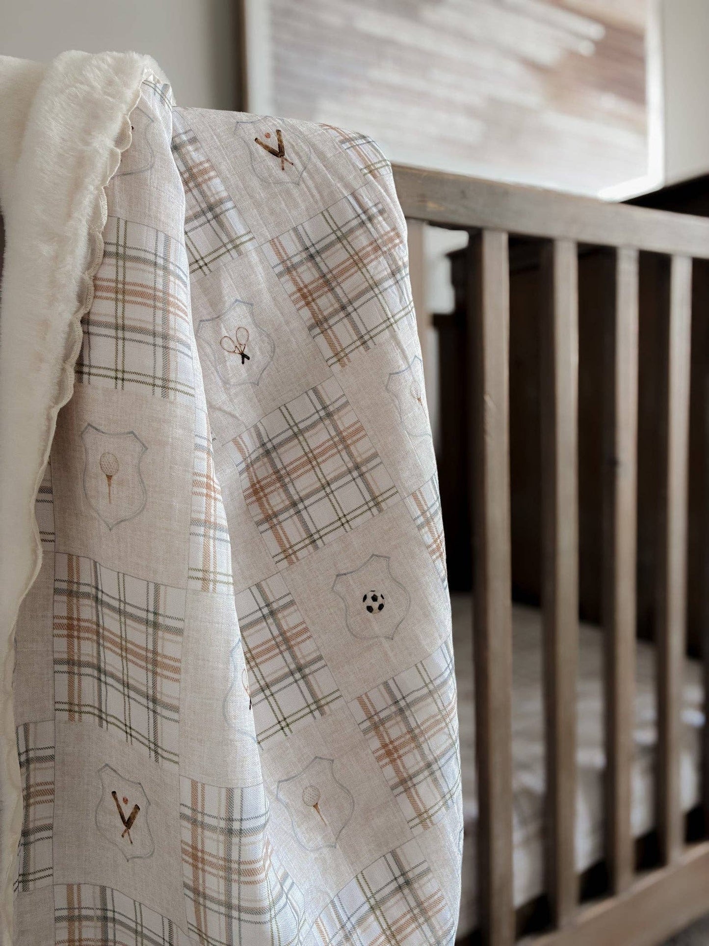 Old Sport Fur Lined Cot Blanket