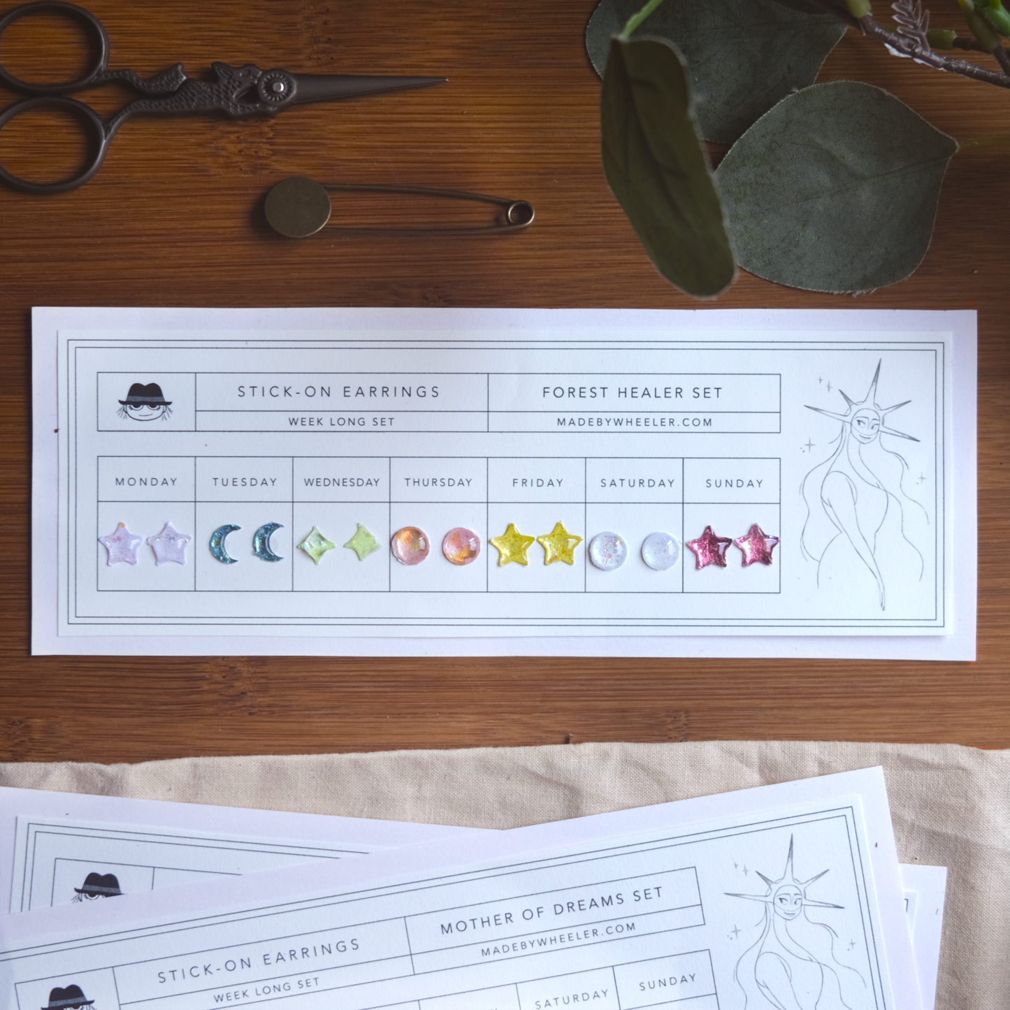 Mother of Dreams Stick-On Earring Set