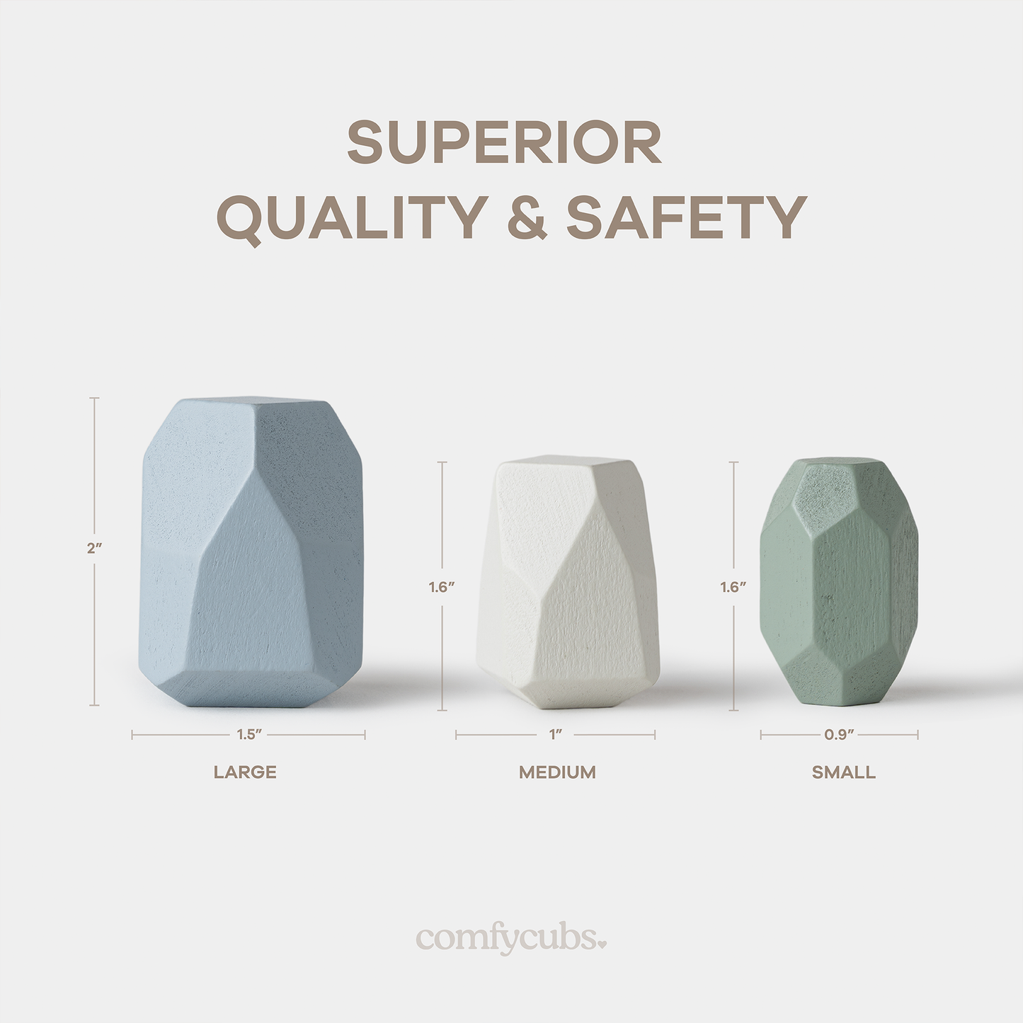 Stacking Blocks for Toddlers by Comfy Cubs