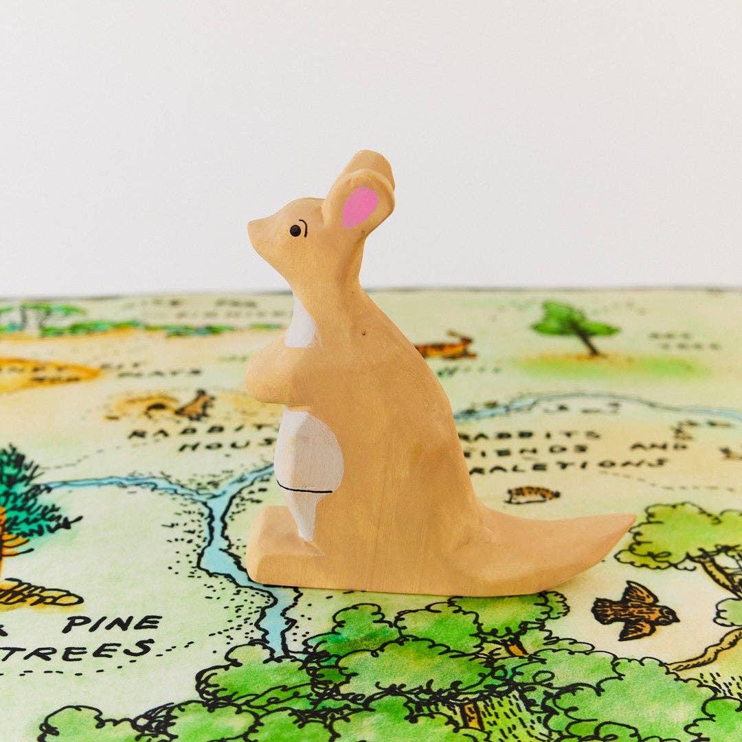 Kanga Wooden Figure