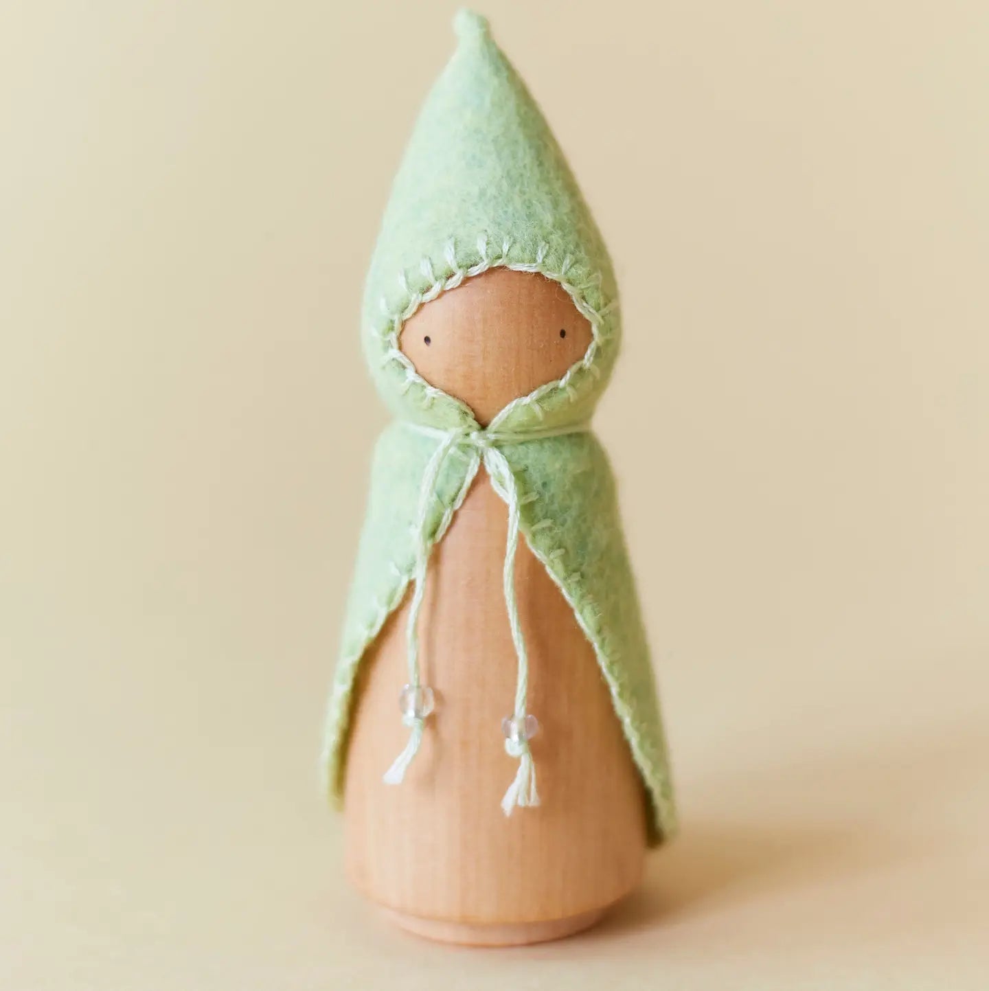 Pastel Rainbow Wooden Gnome