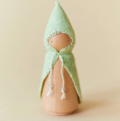 Pastel Rainbow Wooden Gnome