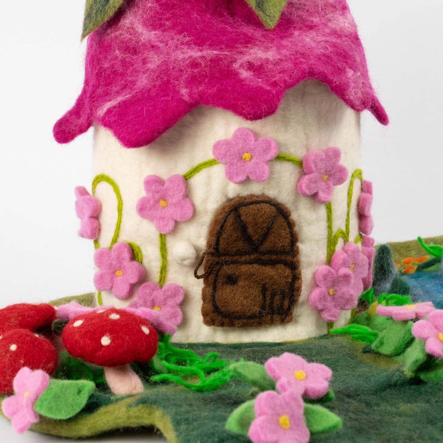Felt House - Pink Fairy Cottage