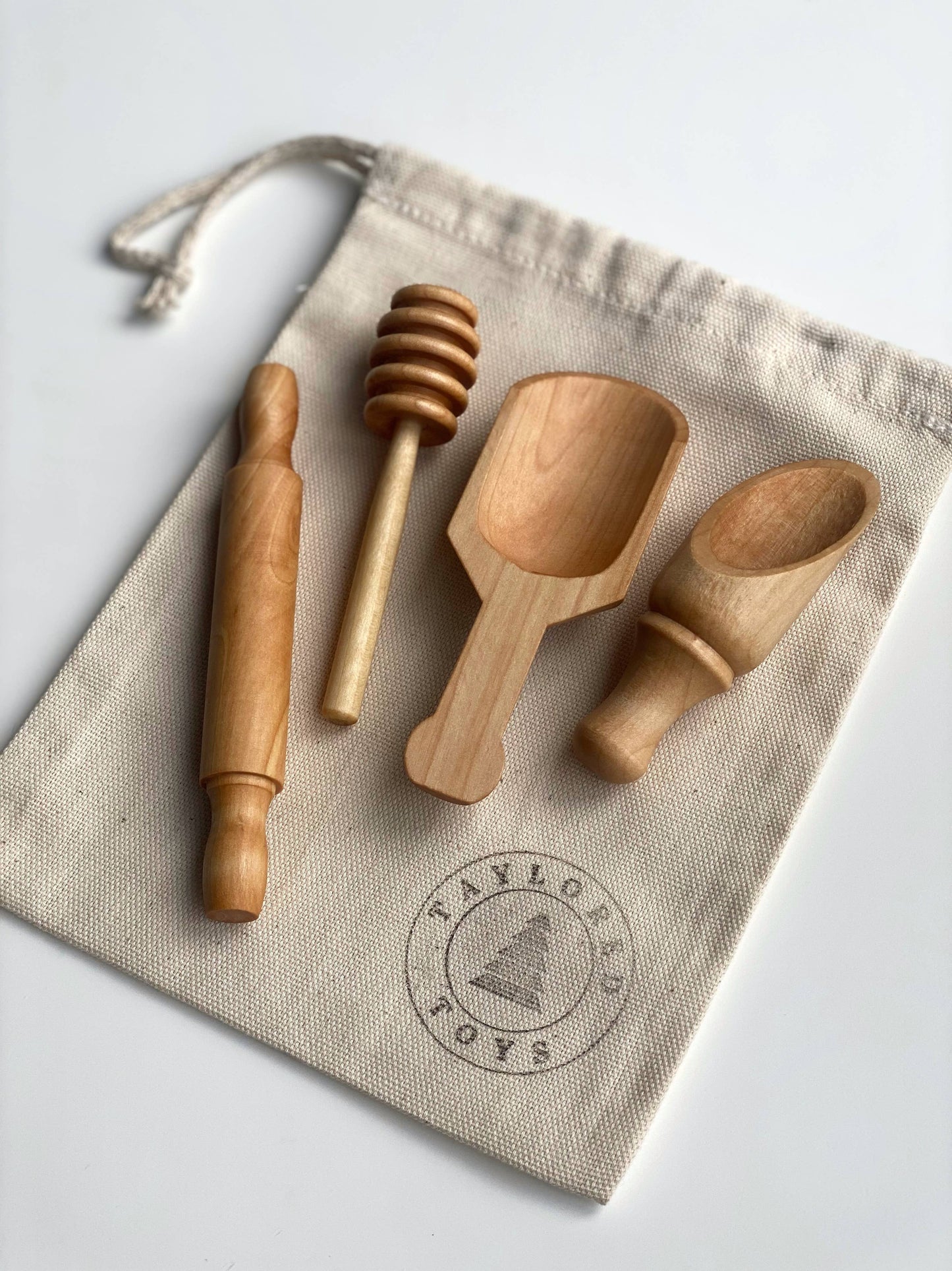 Montessori Wooden Sensory Bin Tool Kit - MINI