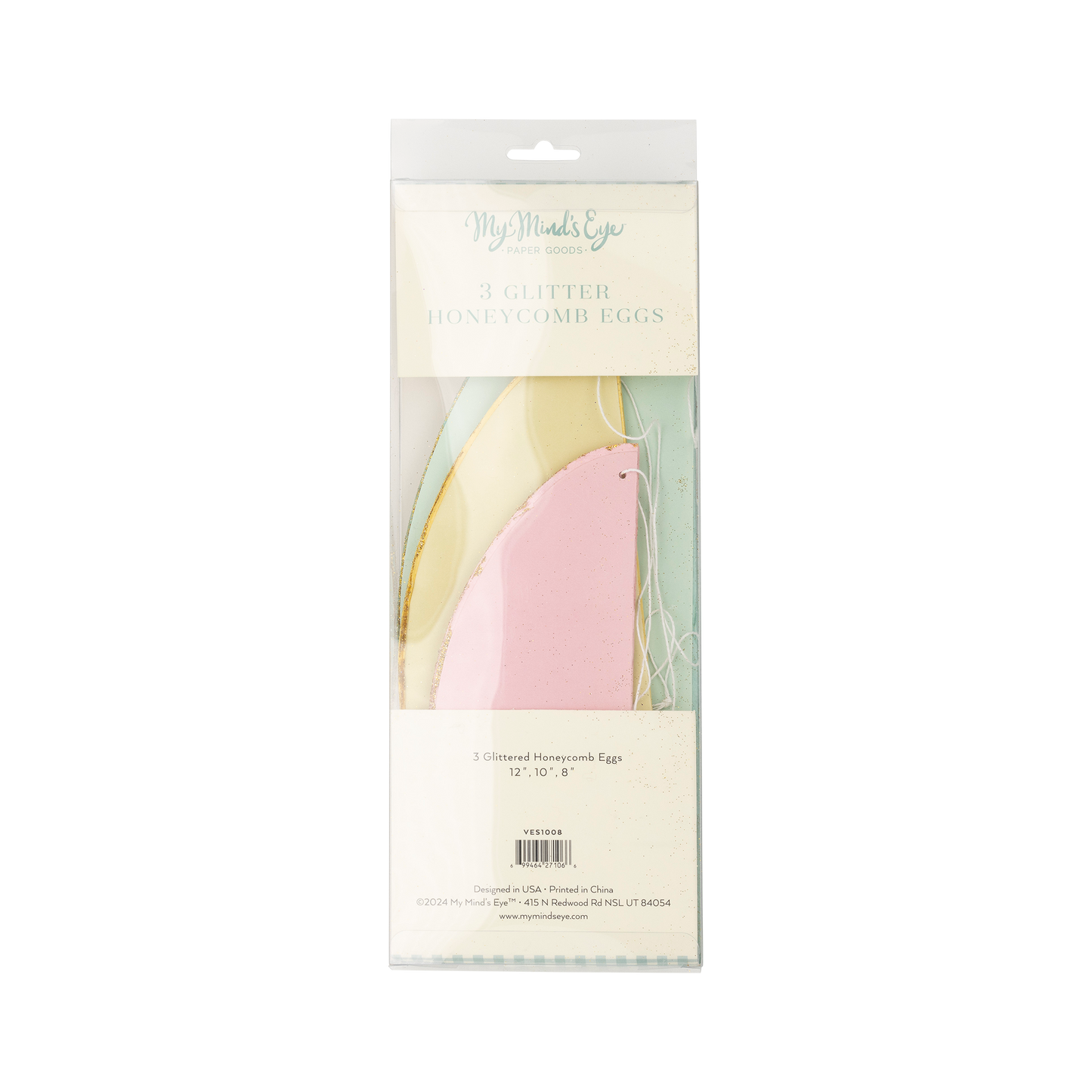 Vintage Easter honeycomb eggs