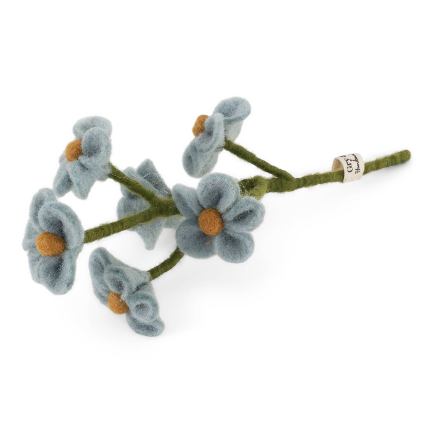 Felt Flower Stem - Forget-Me-Not (Blue)