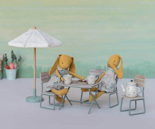 Garden Set, Table with Chair & Bench (Miniature)