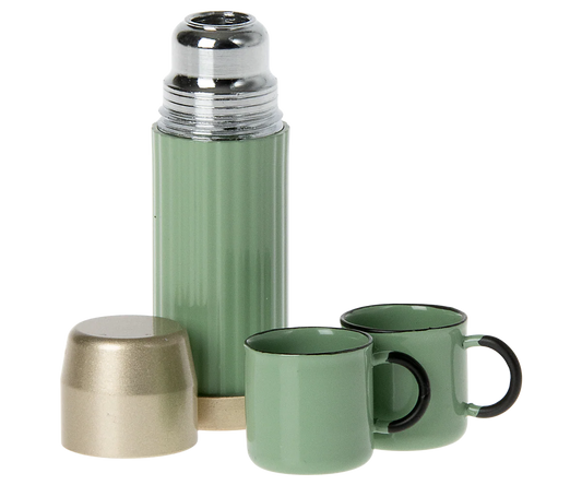 Thermos and Cups Set (Mouse) - Mint