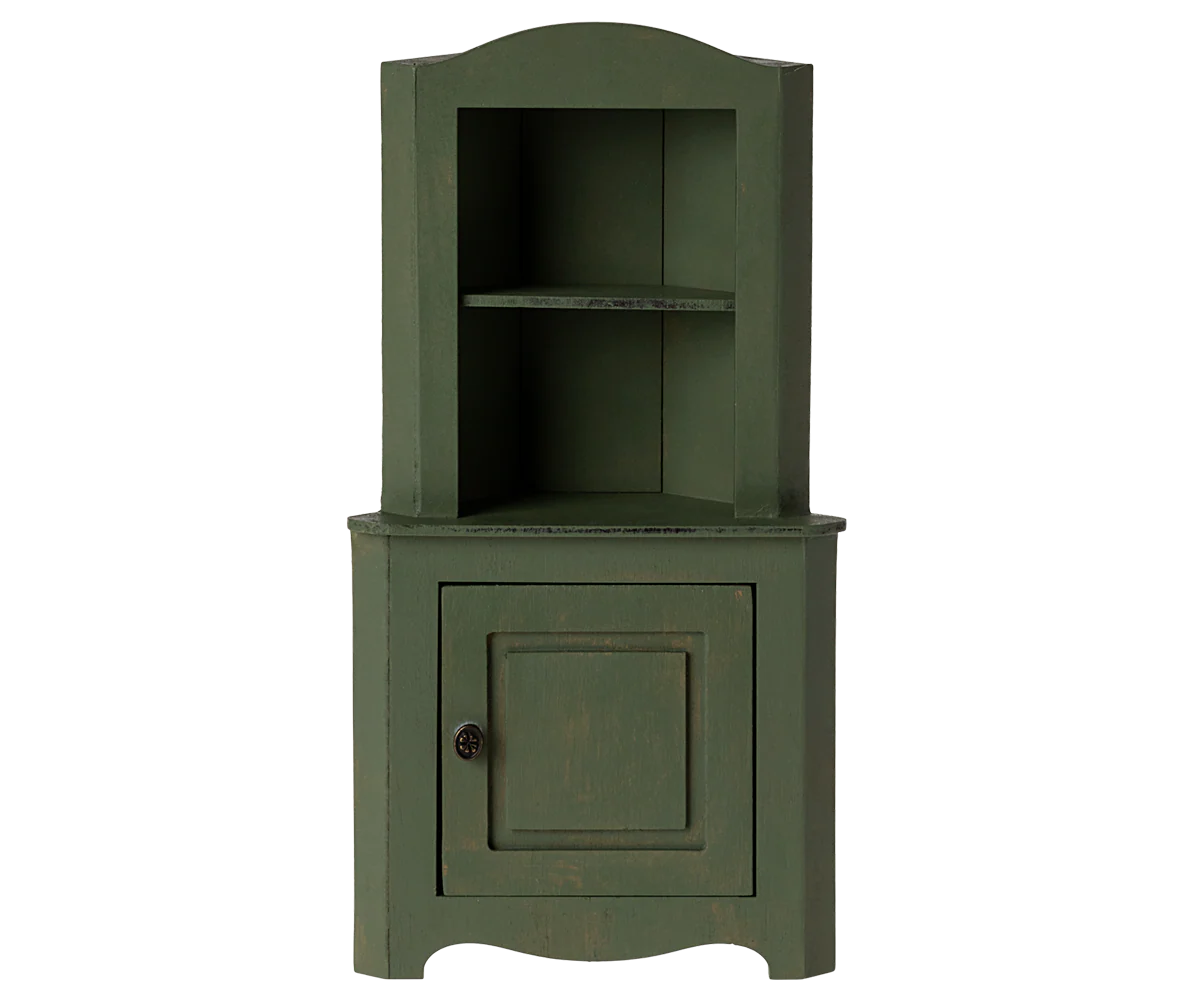 Corner Cabinet (Miniature) - Dark Green
