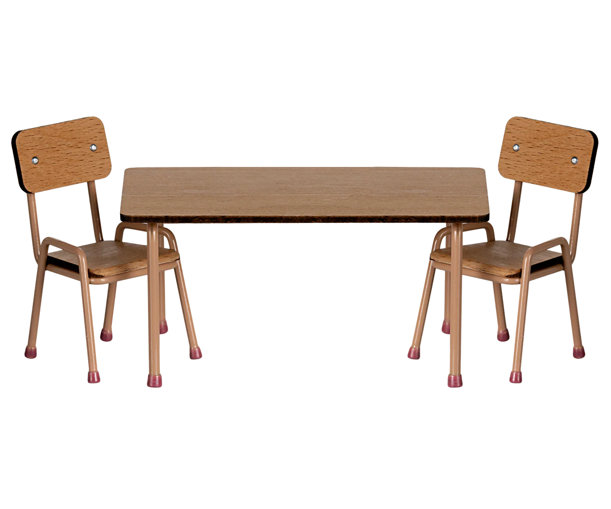 Table and Chair Set (Mouse) - Dark Powder
