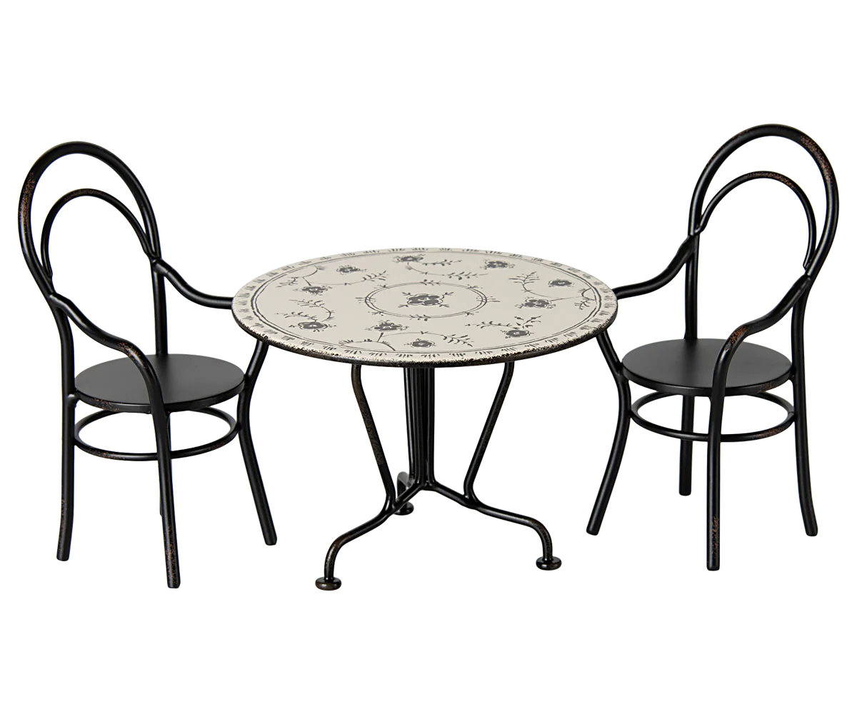 Dining Table, Set with 2 Chairs (Miniature)