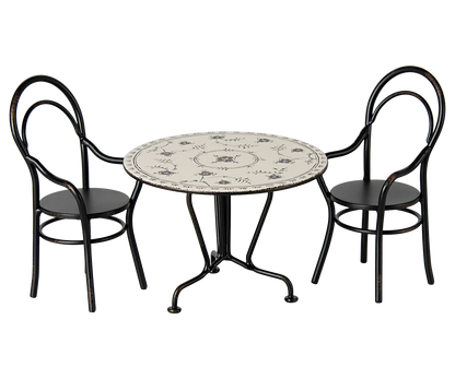Dining Table, Set with 2 Chairs (Miniature)