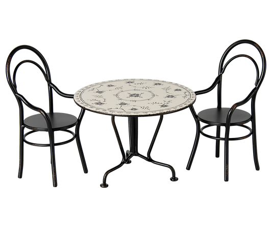 Dining Table, Set with 2 Chairs (Miniature)