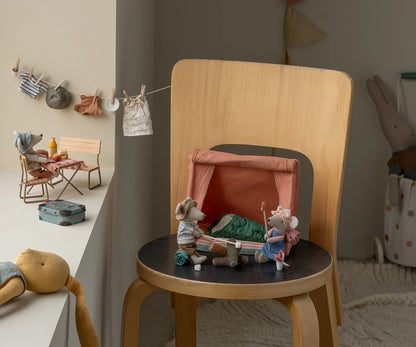Happy Camper Tent (Mouse) - Coral