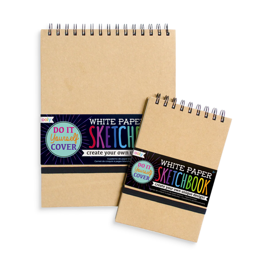 White DIY Cover Sketchbook - SMALL