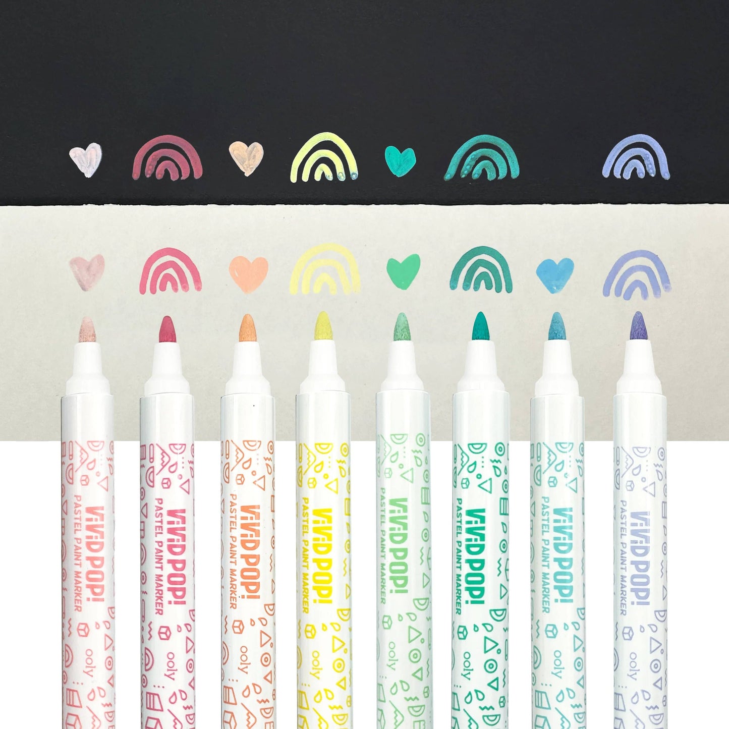 Vivid Pop!: Opaque Water-Based Paint Markers - Pastel