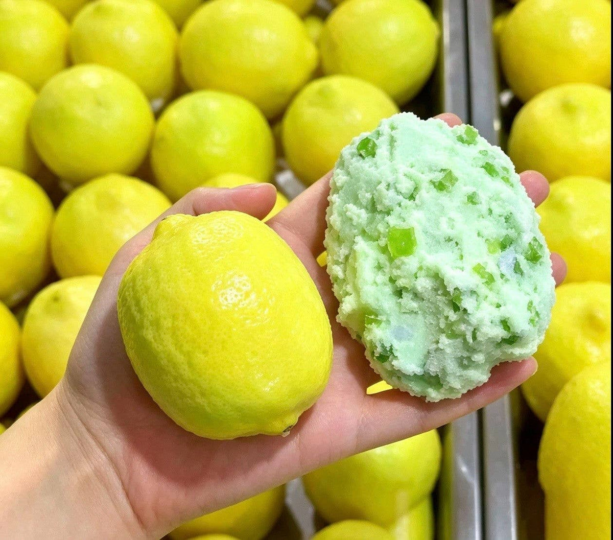 Color Changing Crunchy Brick Filled Lemon Lime Squishy