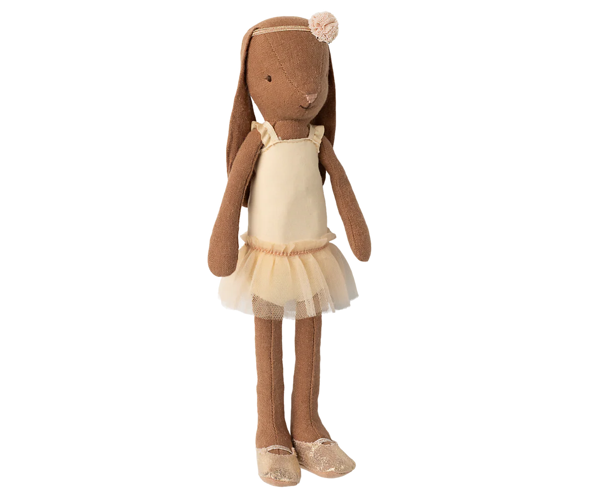 Bunny (Size 2) - Chocolate Brown with Ballet Suit & Skirt in Cream